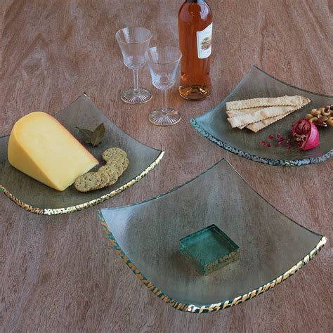 Shop All Annieglass Collections Fused Glass Plates American Crafts Serving Platters Cheese