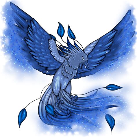 Download Png Freeuse Pheonix Drawing Ice Blue Phoenix Transparent