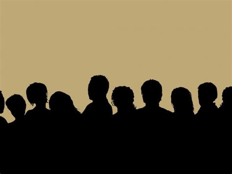 Free Vector Audience Silhouette