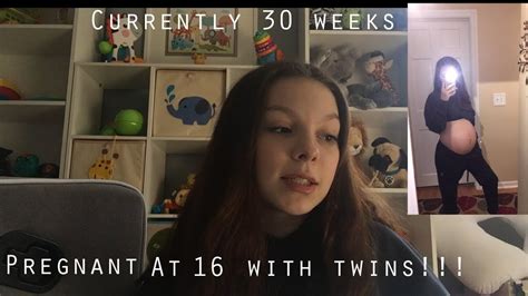 finding out i was 16 and pregnant with twins ll currently 30 weeks ll teen mom youtube
