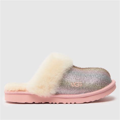 Ugg Multi Cozy Ii Glitter Girls Junior Slippers Shoefreak