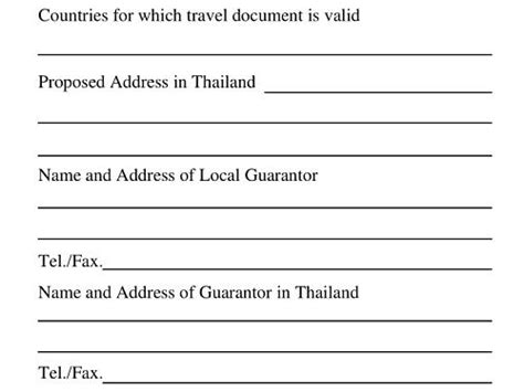 Thai Visa Form How To Fill Thailand Visa Application Form