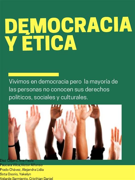 Democracia Y Etica Pdf Democracia Ideologías Políticas