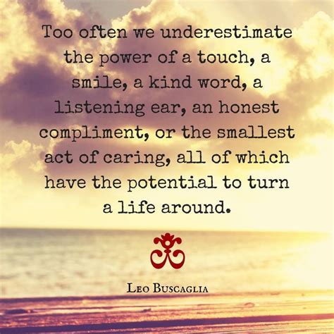 The Power Of Touch Quotes Quotesgram