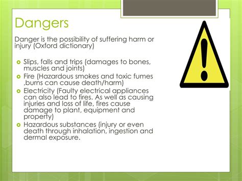 Ppt 1 Understanding Potential Dangers Risks Hazards And Accidents