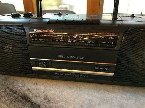 Vintage Panasonic Amfm Stereo Cassette Recorder Boombox Etsy