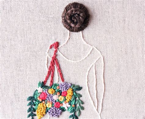 See more ideas about embroidery floss, unique items products, floss. embroidery artist bernita broderi uses flowing thread to create 3D hairstyles | Embroidery ...