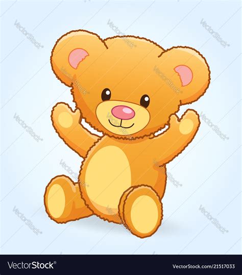 Cute Cuddly Teddy Bear Royalty Free Vector Image