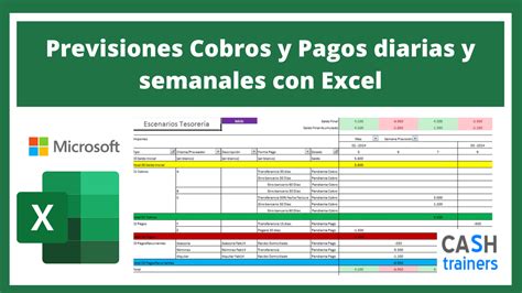 Previsiones Cobros Y Pagos Diarias Y Semanales Con Excel