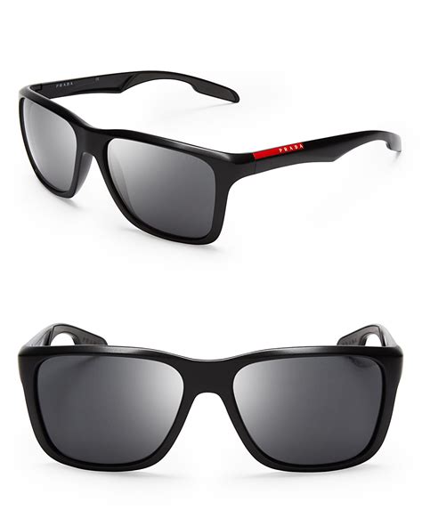 Lyst Prada Lifestyle Sport Wayfarer Sunglasses In Black For Men