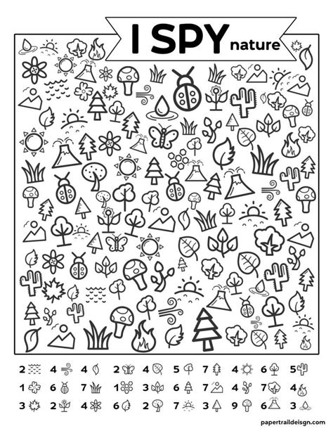Fun and Free Printable I Spy Nature Game for Kids