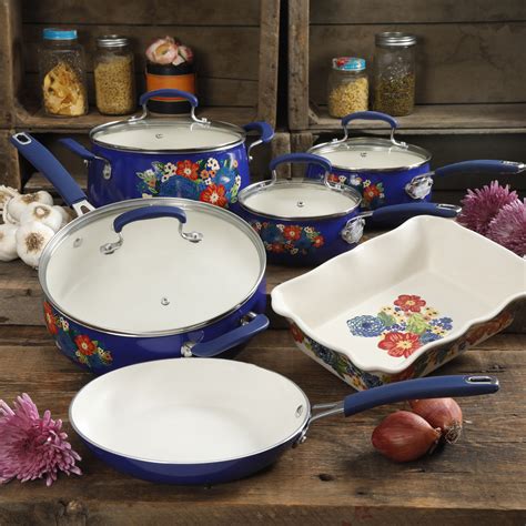 Jan 11, 2016 · now, if you wash your cast iron with water, it is imperative that you dry it as soon as possible. The Pioneer Woman Ceramic Pattern Cookware Set, 10 Piece ...