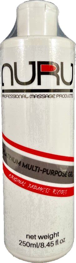 Nuru Platinum Multi Purpose Massage Gel 250ml Waterbasis Gel Norizeewier