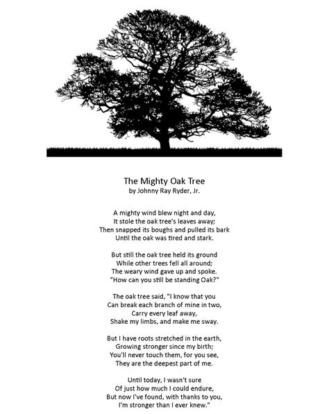 Mighty Oak Tree Quotes Quotesgram