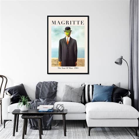 Rene Magritte Print Rene Magritte Poster The Son Of Man Etsy