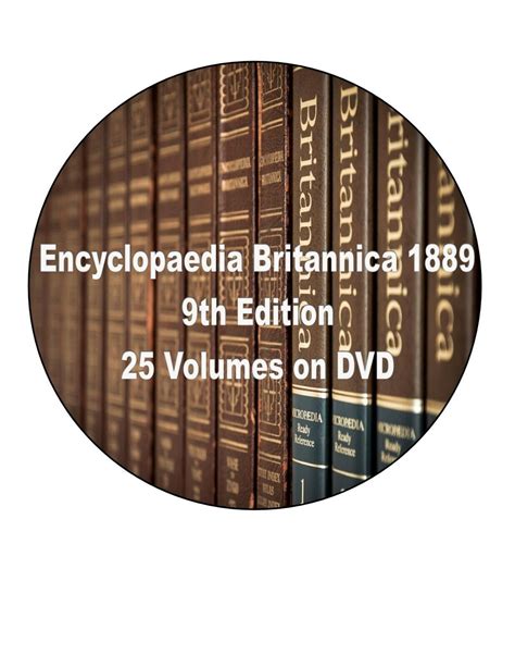Encyclopaedia Britannica Vintage 9th Edition 1889 25 Volumes On Dvd Ebay