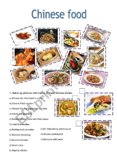 Types Of Chinese Food List