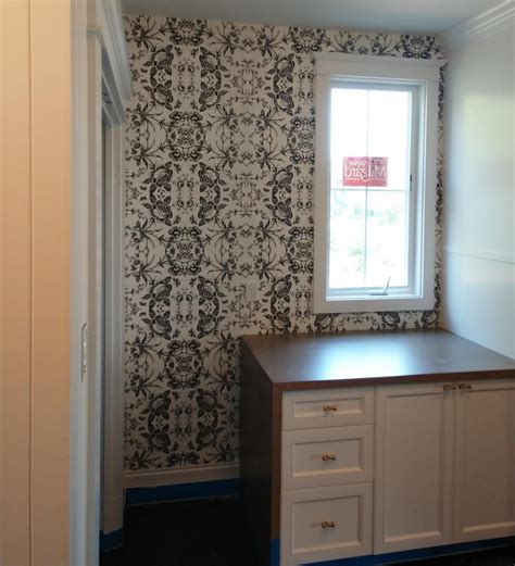 designHARMONY on Instagram: “Magnificent mudroom! Wallpaper in small