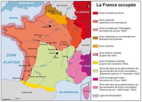 La France Defaite Et Occupee Regime De Vichy Collaboration