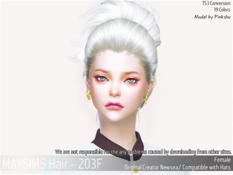 Hair 203f Newsea At May Sims Sims 4 Updates