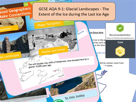 GCSE AQA 9 1 Glacial Landscapes The Extent Of The Ice During The