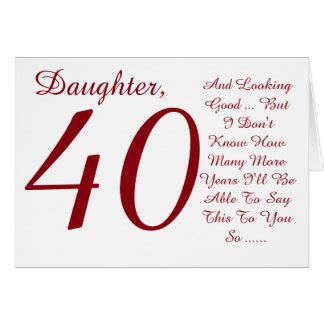 40th birthday gifts for daughter in law. Daughters 40th Birthday Gifts on Zazzle