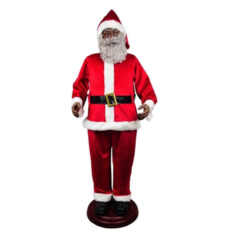 Shop indoor holiday decorations and christmas home accents, from elegant silver deer figures to gingerbread houses to lighted metal snowmen and santa figurines. Home Accents Holiday 72 in. Animated Ethnic Santa-6230 ...