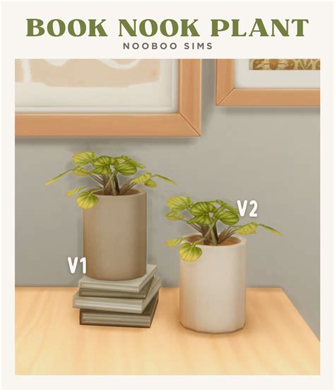 Nooboo Sims Book Nook Plants 🪴