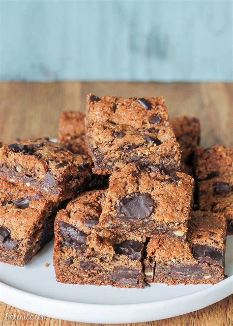 Paleo Chocolate Chip Blondies Bakerita