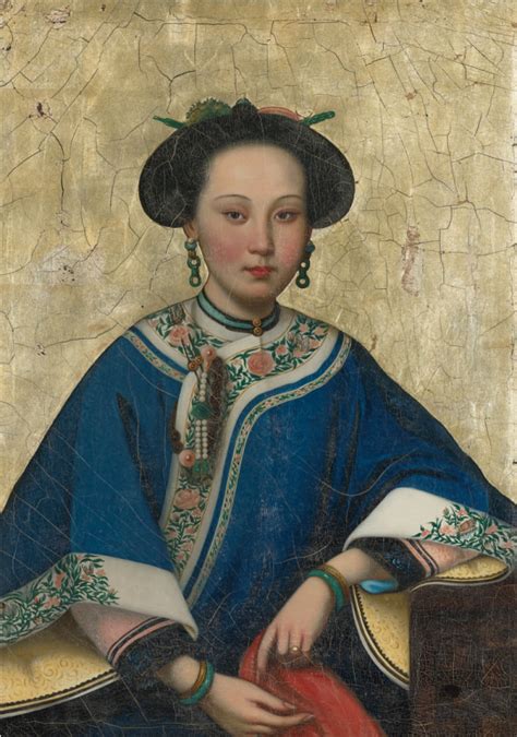 Akaixab Portrait Of A Beauty Qing Dynasty 18th 19th Century