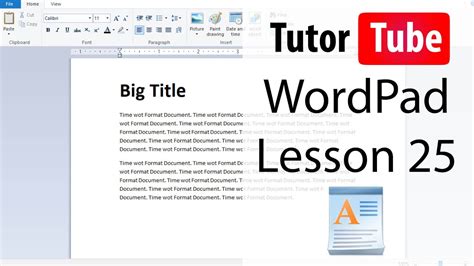 Wordpad Tutorial 25 Page Setup Youtube