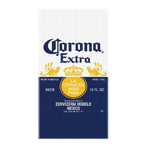 The beer manufacturer, corona, assisted effectively with transportation of food to the disaster zone in dichato, chile. Corona Extra Beer Label Beach Towel Blue | eBay