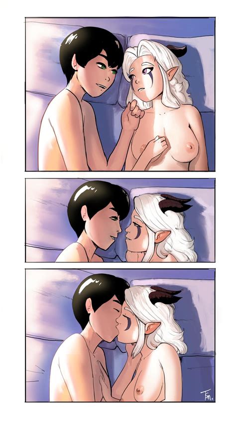 The Dragon Prince Callum And Rayla Bedroom Morning Kiss By Ashmount Hentai Foundry