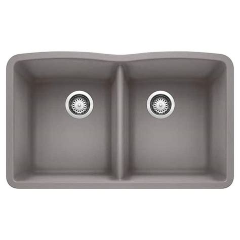 Blanco Diamond Undermount Granite Composite 3206 In 5050 Double Bowl