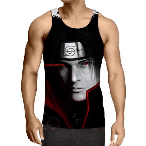 2017 Man Fashion Summer Men Tank Top 3d Print Tshirt Naruto