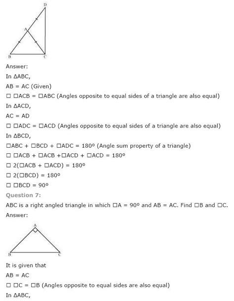 Ncert Solutions Class 9 Maths Ch 7 Triangles Ncert Books Cbse Books