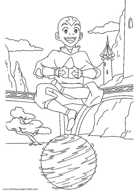 Avatar The Last Airbender Color Page Coloring Pages For Kids