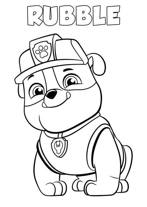 Paw Patrol Coloring Page Picture Free Printable Coloring Home