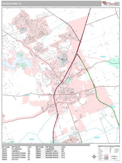 Georgetown Texas Map | Wells Printable Map