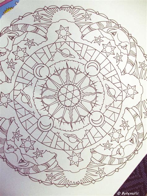 Coloring Book Show Through Celestial Mandalas By Creative Haven The