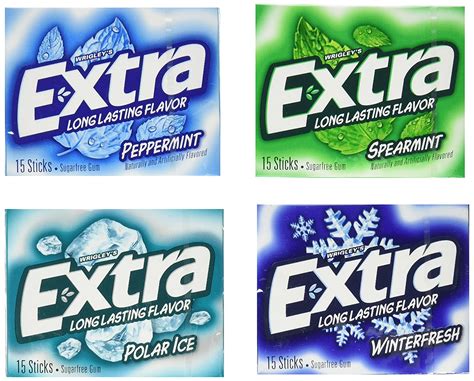 Extra Sugarfree Mint Gum Variety Box, 18 Count - Walmart.com