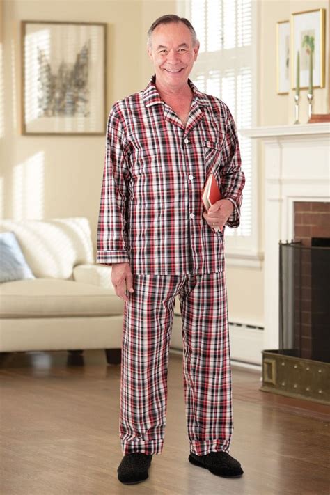Men S Cotton Poly Pajamas Adaptive Clothing For Seniors Disabled And Elderly Care