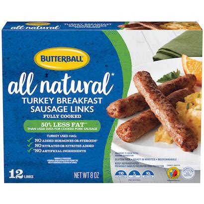 If the amino acid score is less than 100, a link is provided to complementary sources of protein. Turkey Sausages | Butterball®