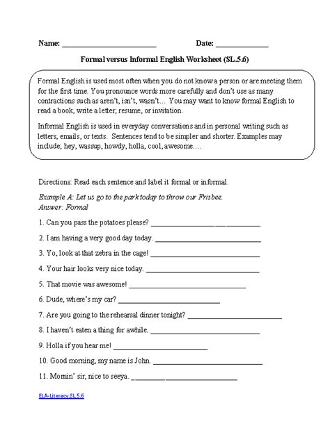 5th Grade Language Arts Worksheets Grade 5 Vocabulary Worksheets