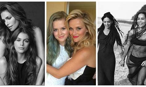 Beautiful Celebrity Mother Daughter Lookalikes Daughter Photo Ideas