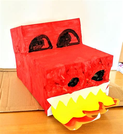 Cardboard Box Dragon Craft How To Relentlessly Purple
