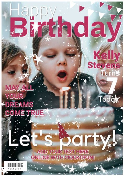 Birthday Magazine Cover Mockofun