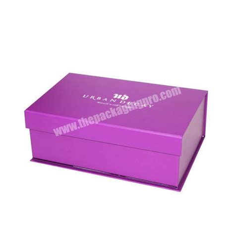 Printing Rigid Folding Box With Gold Foil Logo Collapsible Paper Box