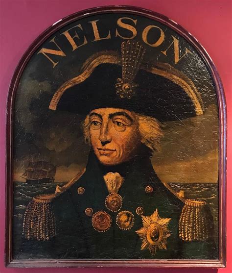 Unknown Admiral Lord Nelson Huge Old Pub Sign Portrait At 1stdibs