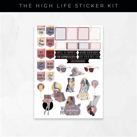 The High Life Stickers Worthygal